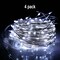 200 LED Plug-In Fairy Lights — Ultra-Flexible Silver Copper Wire, 64ft